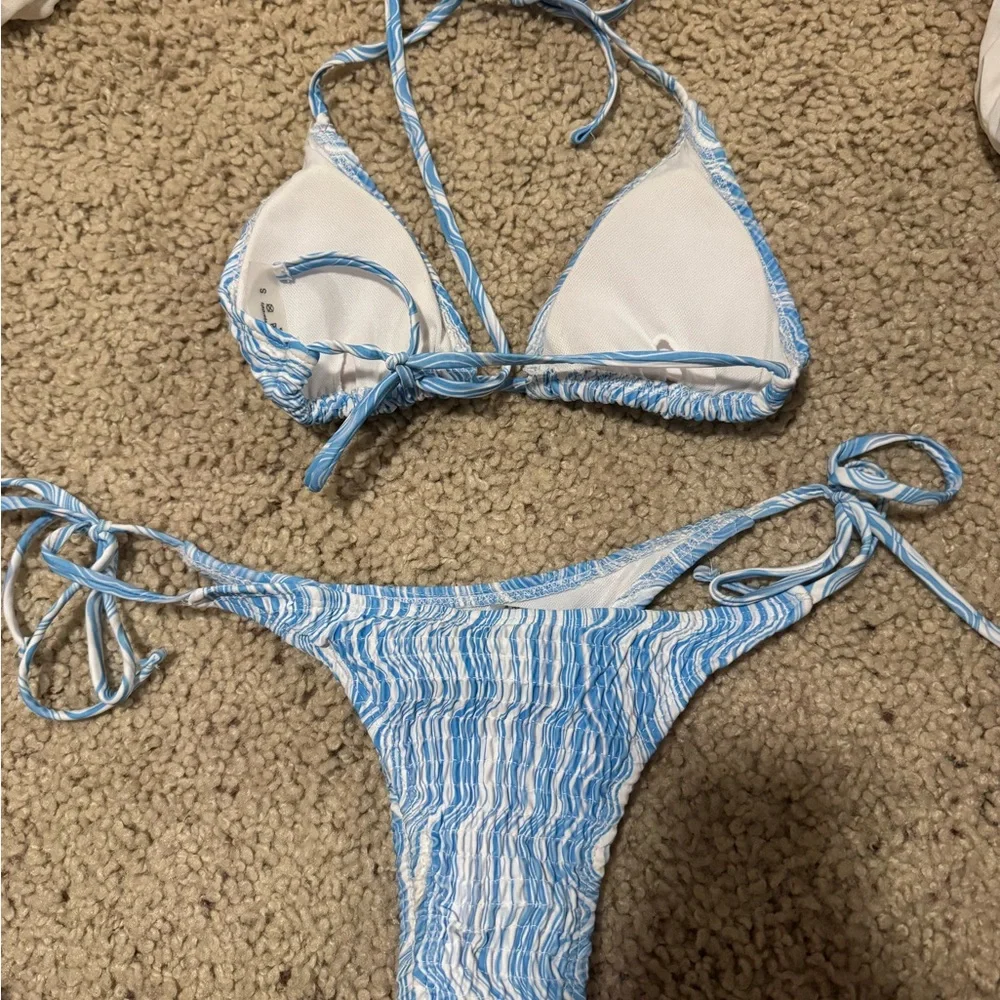 Blue Patterned Bikini - Picture 2 of 3